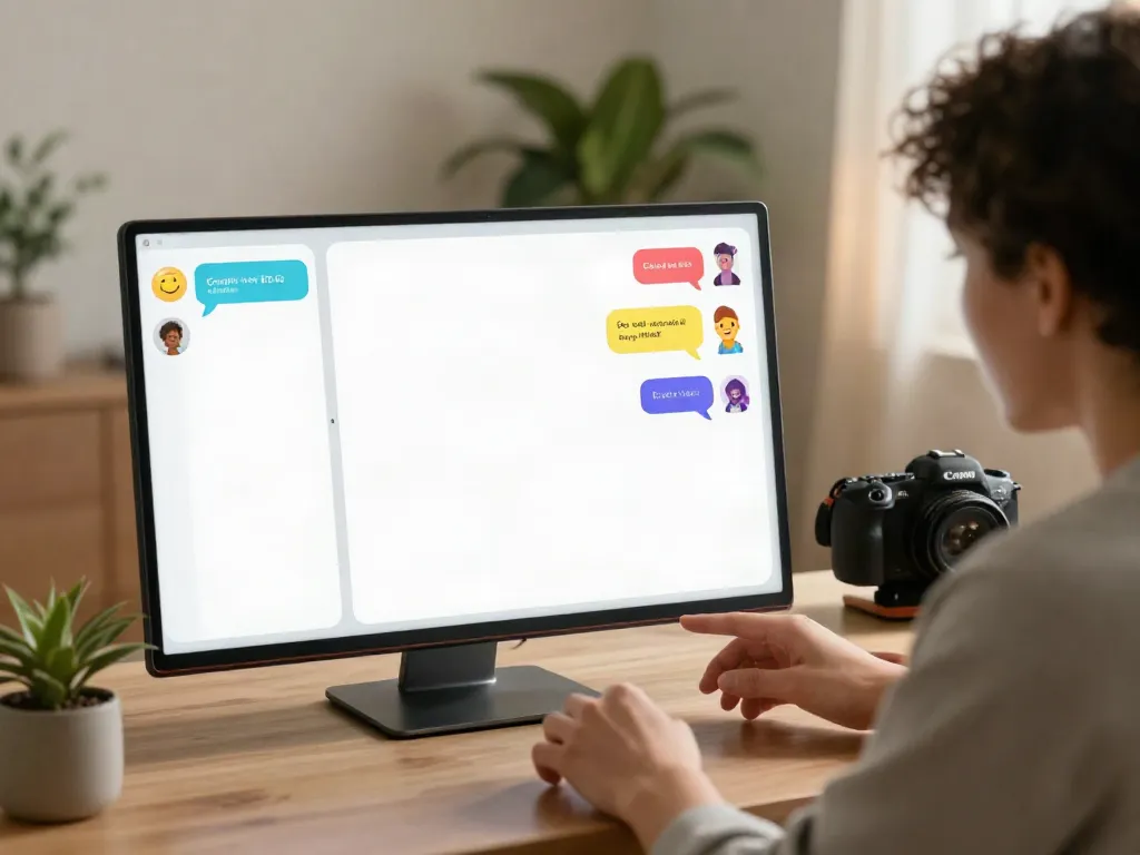 Engaging with CrushOn AI chatbot in a cozy living room.